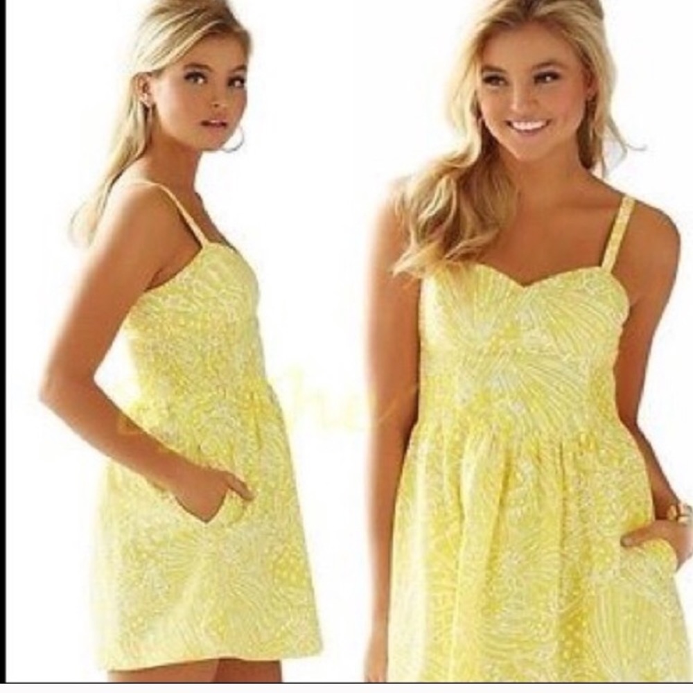 Lilly Pulitzer Christine dress sea cups print